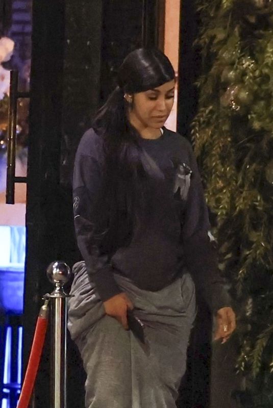 CARDI B Leaves Crustacean Restaurant in Los Angeles 12/07/2024