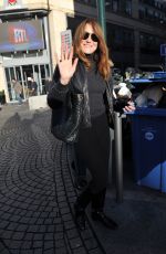 CARLA BRUNI Leaves RTL Radio Studios in Neuilly-sur-seine 12/02/2024