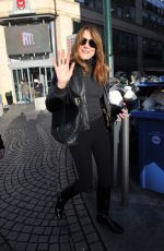 CARLA BRUNI Leaves RTL Radio Studios in Neuilly-sur-seine 12/02/2024