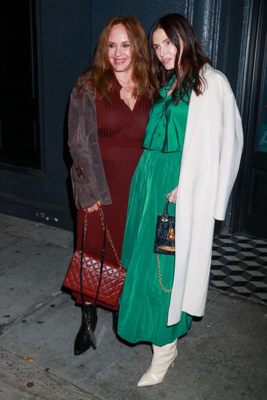 CATHERINE BACH Out for Dinner with a Friend at Craig