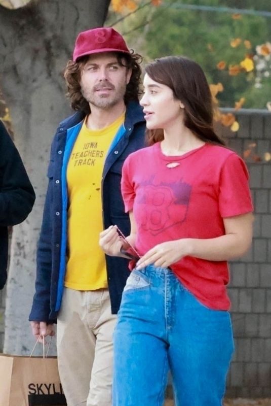 CAYLEE COWAN and Casey Affleck Out for Christmas Shopping in Los Feliz 12/21/2024