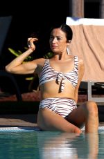 CHANTELLE HOUGHTON in Bikini at a Pool in Tenerife 12/06/2024