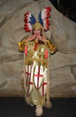CHARLOTTE DAWSON and KELSEY BETH-CROSSLEY at a Photoshoot in Thier Aladdin Panto Costumes 12/23/2024