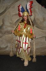 CHARLOTTE DAWSON and KELSEY BETH-CROSSLEY at a Photoshoot in Thier Aladdin Panto Costumes 12/23/2024