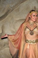 CHARLOTTE DAWSON and KELSEY BETH-CROSSLEY at a Photoshoot in Thier Aladdin Panto Costumes 12/23/2024