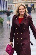 CHARLOTTE HAWKINS Arrives at Classic FM Studios 12/13/2024