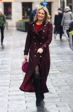 CHARLOTTE HAWKINS Arrives at Classic FM Studios 12/13/2024