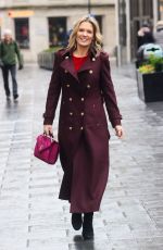 CHARLOTTE HAWKINS Arrives at Classic FM Studios 12/13/2024