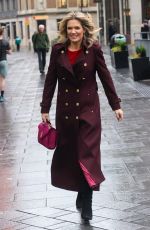 CHARLOTTE HAWKINS Arrives at Classic FM Studios 12/13/2024