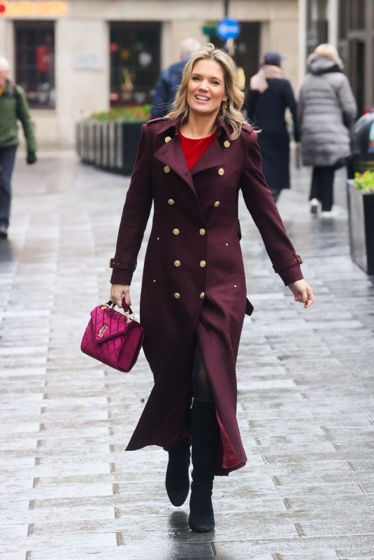 CHARLOTTE HAWKINS Arrives at Classic FM Studios 12/13/2024