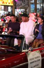 CHELSEA TAVARES and KYLEE RUSSELL at Hollywood Christmas Parade in Los Angeles 12/01/2024