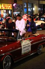CHELSEA TAVARES and KYLEE RUSSELL at Hollywood Christmas Parade in Los Angeles 12/01/2024