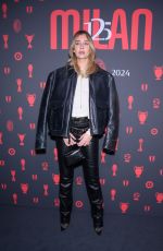 CHIARA CAPITANI at 125th Anniversary of Football Team AC Milan party at Armani Theatre in Milan 12/16/2024