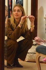 CHIARA FERRAGNI Out for Christmas Shopping in Milan 12/24/2024