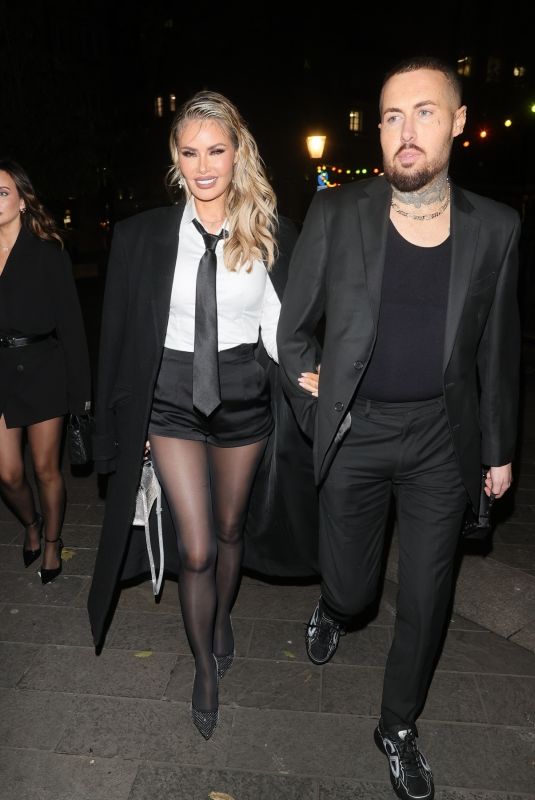 CHLOE SIMS Arrives at Vas J Morgan British Fashion Awards Afterparty in London 12/02/2024