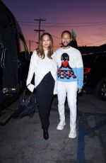 CHRISSY TEIGEN and John Legend Arrives at Flamingo Estate x Kismet Adoption in Los Angeles 12/14/2024