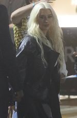 CHRISTINA AGUILERA Arrives at Billie Eilish Concert at Kia Forum in Inglewood 12/20/2024