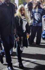 CHRISTINA AGUILERA Arrives at Billie Eilish Concert at Kia Forum in Inglewood 12/20/2024