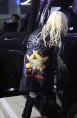 CHRISTINA AGUILERA Arrives at Billie Eilish Concert at Kia Forum in Inglewood 12/20/2024