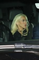 CHRISTINA AGUILERA Leaves a Hotel in West Hollywood 12/31/2024