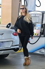 CHRISTINA HALL at a Gas Station in Newport Beach 12/06/2024