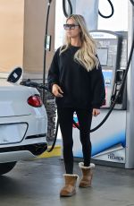 CHRISTINA HALL at a Gas Station in Newport Beach 12/06/2024