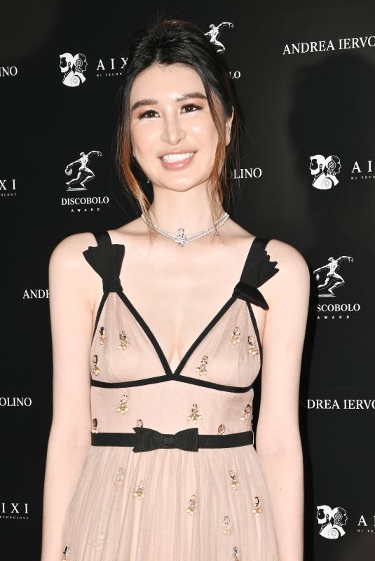 CINDY FU at Discobolo Awards in Rome 12/14/2024