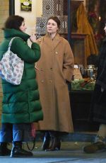 CLAIRE DANES and LIZZY CAPLAN Out for Dinner in New York 12/22/2024