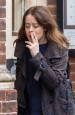 CLAIRE FOY on the Set of Her New Movie H is for Hawk 12/19/2024