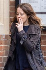 CLAIRE FOY on the Set of Her New Movie H is for Hawk 12/19/2024