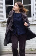 CLAIRE FOY on the Set of Her New Movie H is for Hawk 12/19/2024