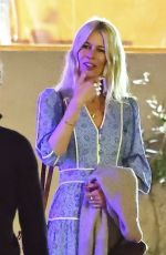 CLAUDIA SCHIFFER Leaves Matsuhisa in Beverly Hills 12/08/2024