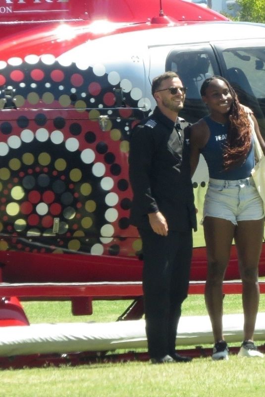 COCO GAUFF and Taylor Fritz Arrives in Perth Back from Rottnest Island 12/26/2024