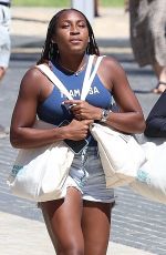 COCO GAUFF and Taylor Fritz Out in Perth 12/26/2024