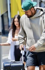 COSTEEN HATZI and Nick Kyrgios Arrives at Brisbane Airport 12/28/2024