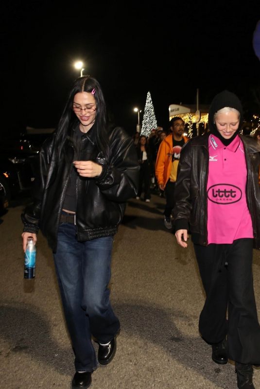 DELILAH and AMELIA HAMLIN Arrives at Billie Eilish Concert at Kia Forum in Inglewood 12/17/2024
