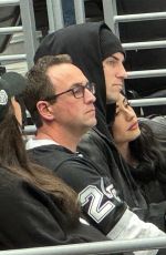 DEMI LOVATO and Jutes at LA Kings Game 12/28/2024