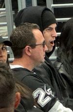 DEMI LOVATO and Jutes at LA Kings Game 12/28/2024