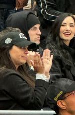 DEMI LOVATO and Jutes at LA Kings Game 12/28/2024