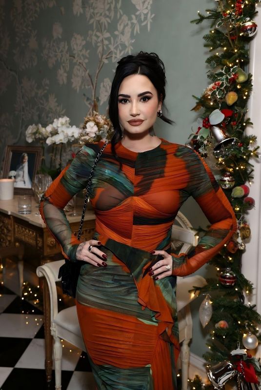 DEMI LOVATO at Hilton Family Holiday Celebration 12/14/2024