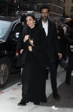 DEMI MOORE Arrives at The Substance Screening with Her Dog Pilaf 12/04/2024