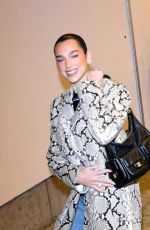 DUA LIPA Arrives at CBS Studios in New York City 12/12/2024