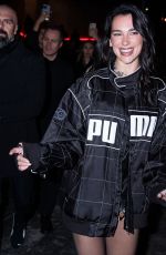 DUA LIPA Arrives at Puma Speedcat Launch Celebration Photocall in Milan 12/10/2024