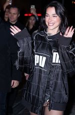 DUA LIPA Arrives at Puma Speedcat Launch Celebration Photocall in Milan 12/10/2024