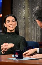 DUA LIPA at Late Show With Stephen Colbert 12/11/2024