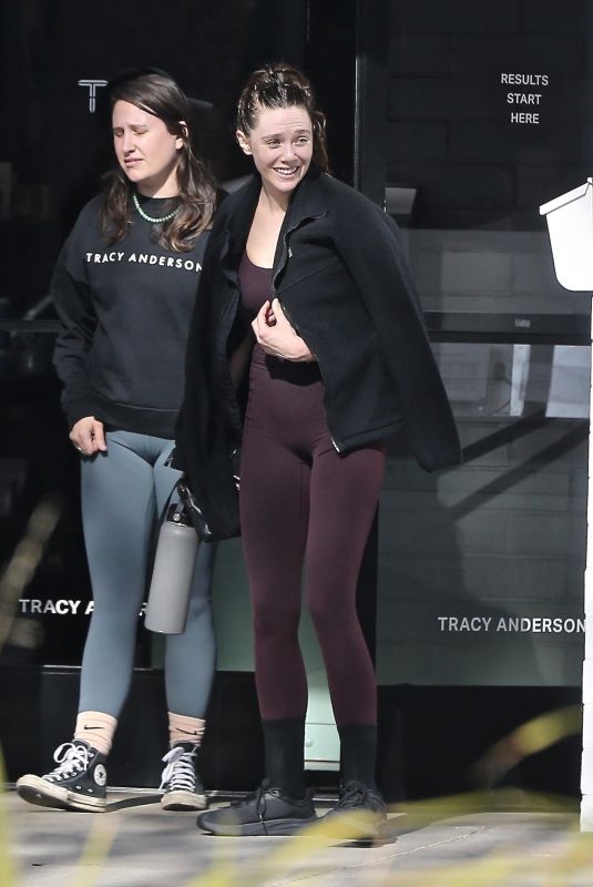 ELIZABETH OLSEN Leaves a Gym 12/19/2024