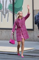 ELLE CHAPMAN on the Set of The Madison on Fifth Avenue in Manhattan 12/08/2024