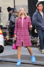 ELLE CHAPMAN on the Set of The Madison on Fifth Avenue in Manhattan 12/08/2024