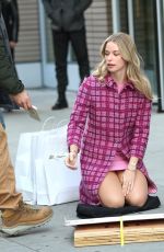 ELLE CHAPMAN on the Set of The Madison on Fifth Avenue in Manhattan 12/08/2024