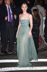 ELLE FANNING Arrives at Gotham